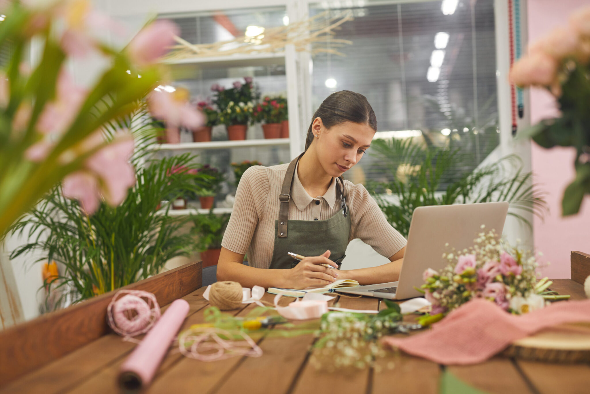 Young Woman Managing