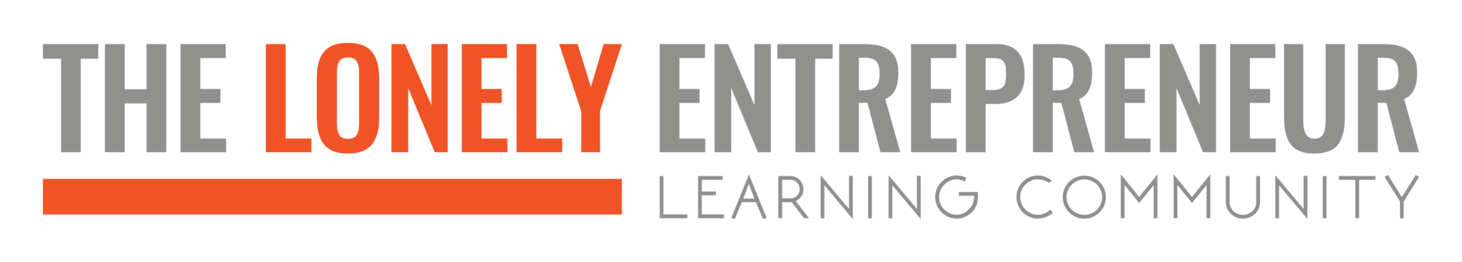 The Lonely Entrepreneur dual-color logo.