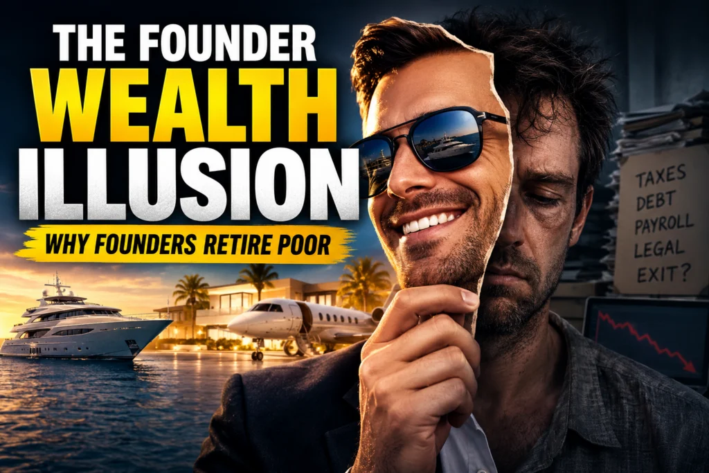 The Founder Wealth Illusion: Why Founders Retire Poor