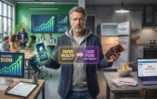 Founder Wealth Statistics 2026: Rich on Paper, Broke Now