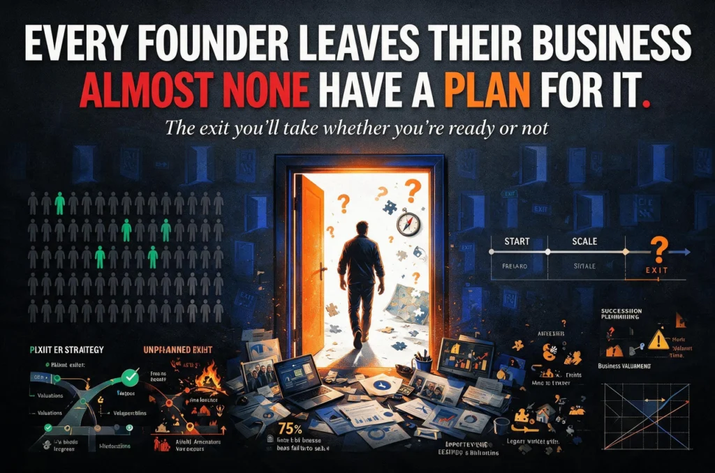 Every Founder Leaves Their Business. Almost None Have a Plan For It.