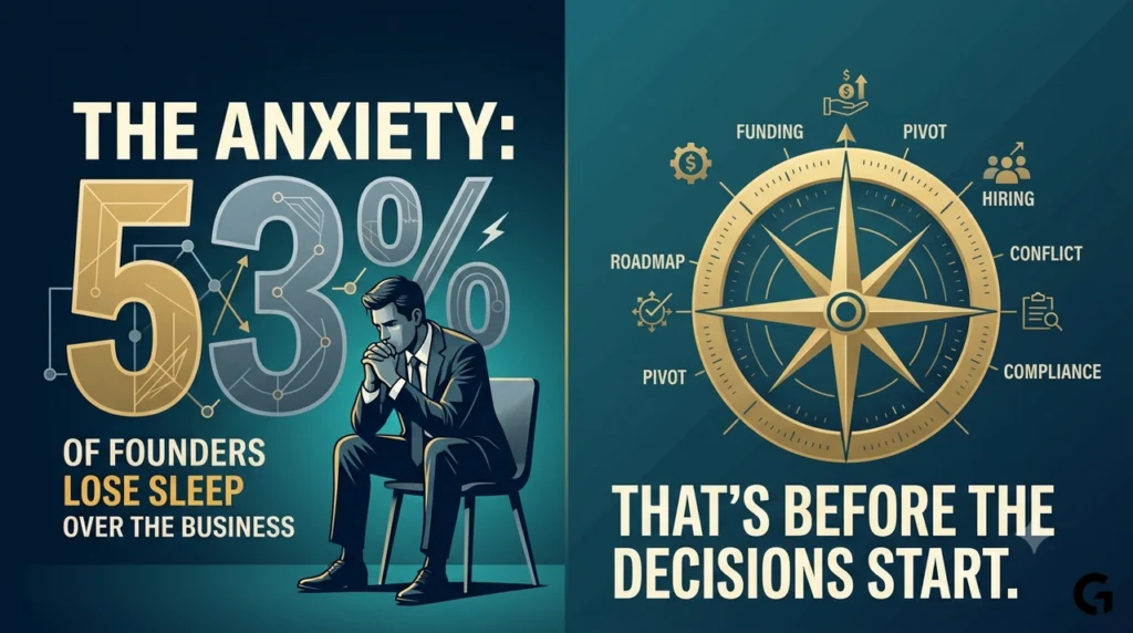 53% of Founders Lose Sleep Over the Business. That’s Before the Decisions Start.